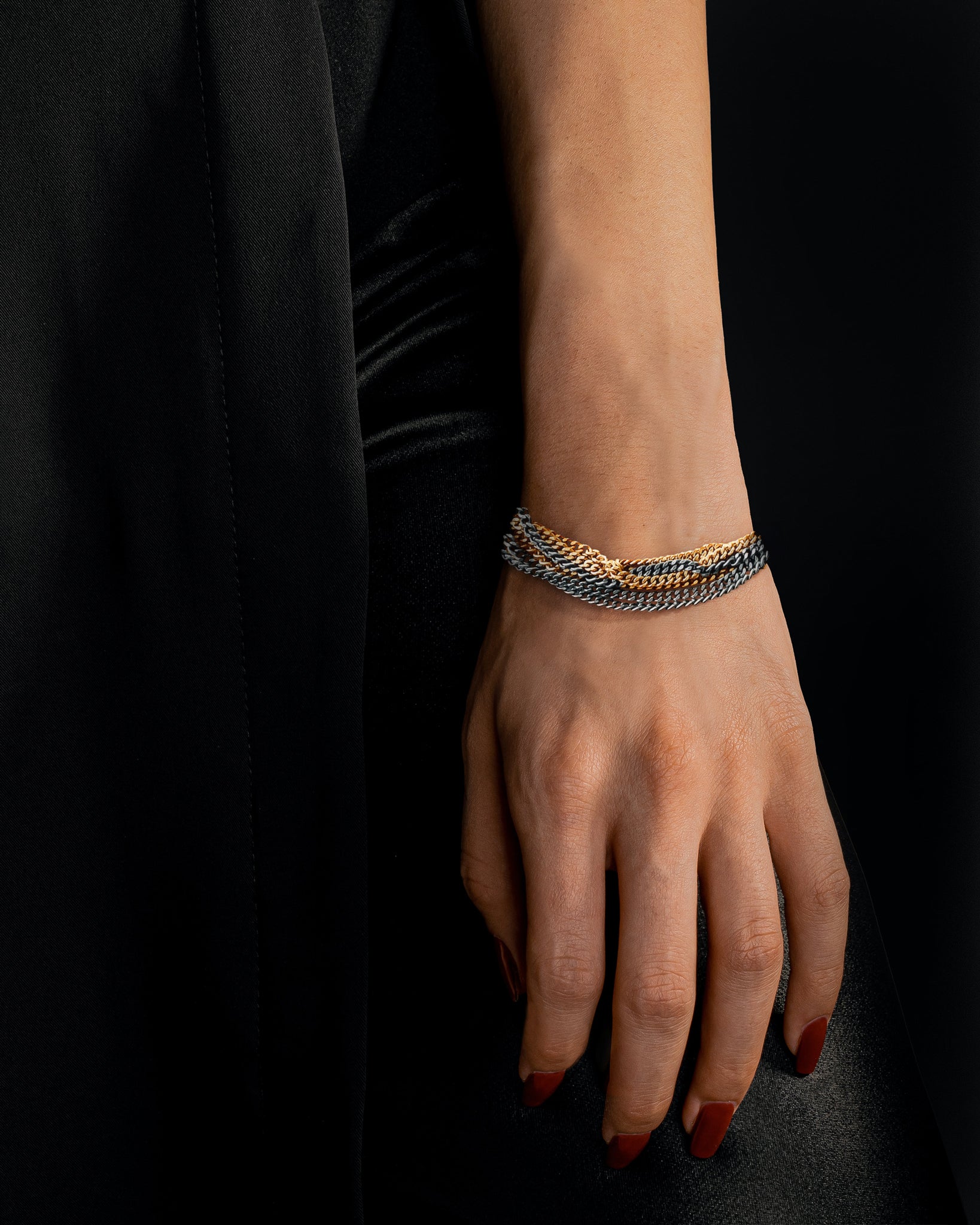 Mixed Curb Bracelet