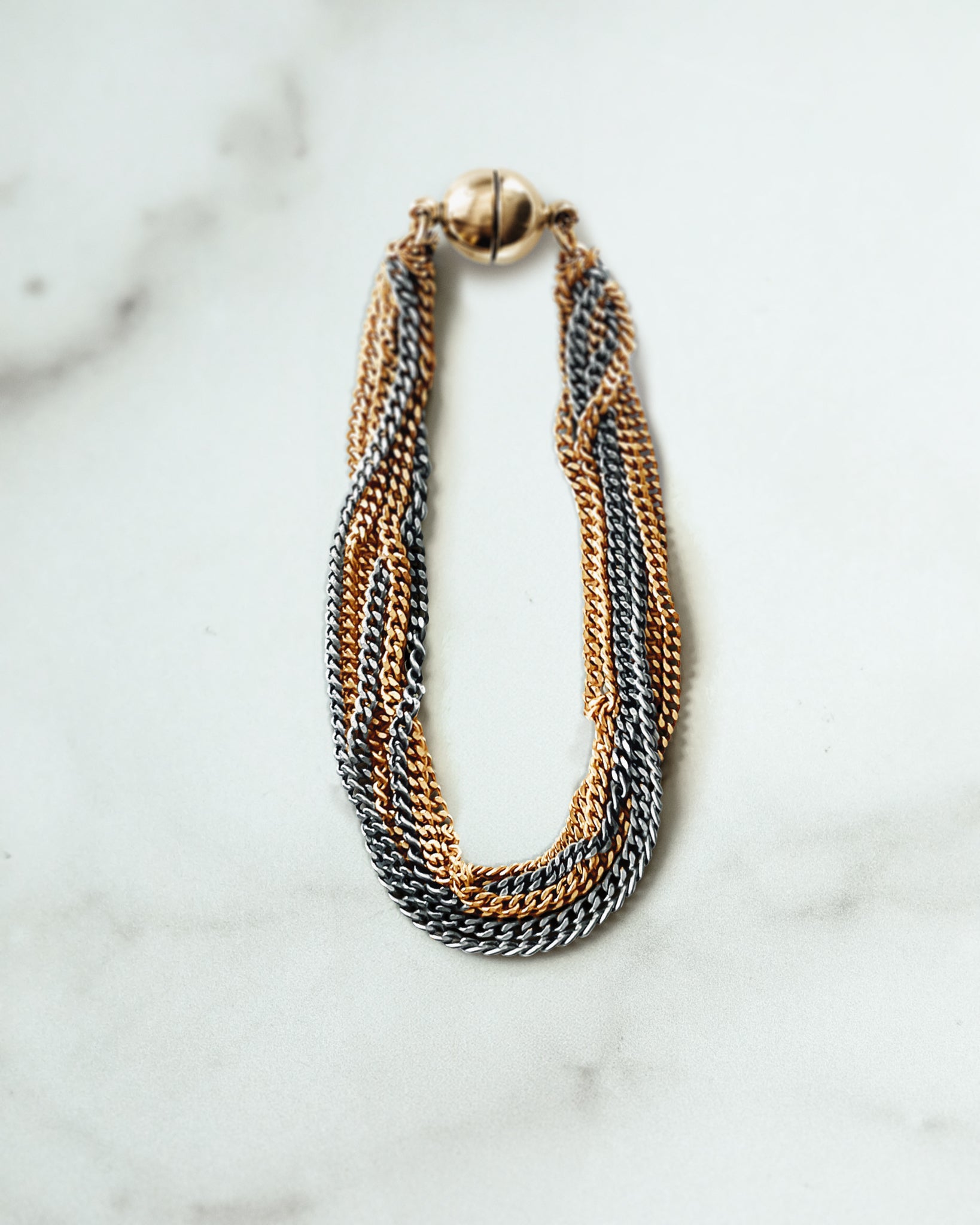 Mixed Curb Bracelet