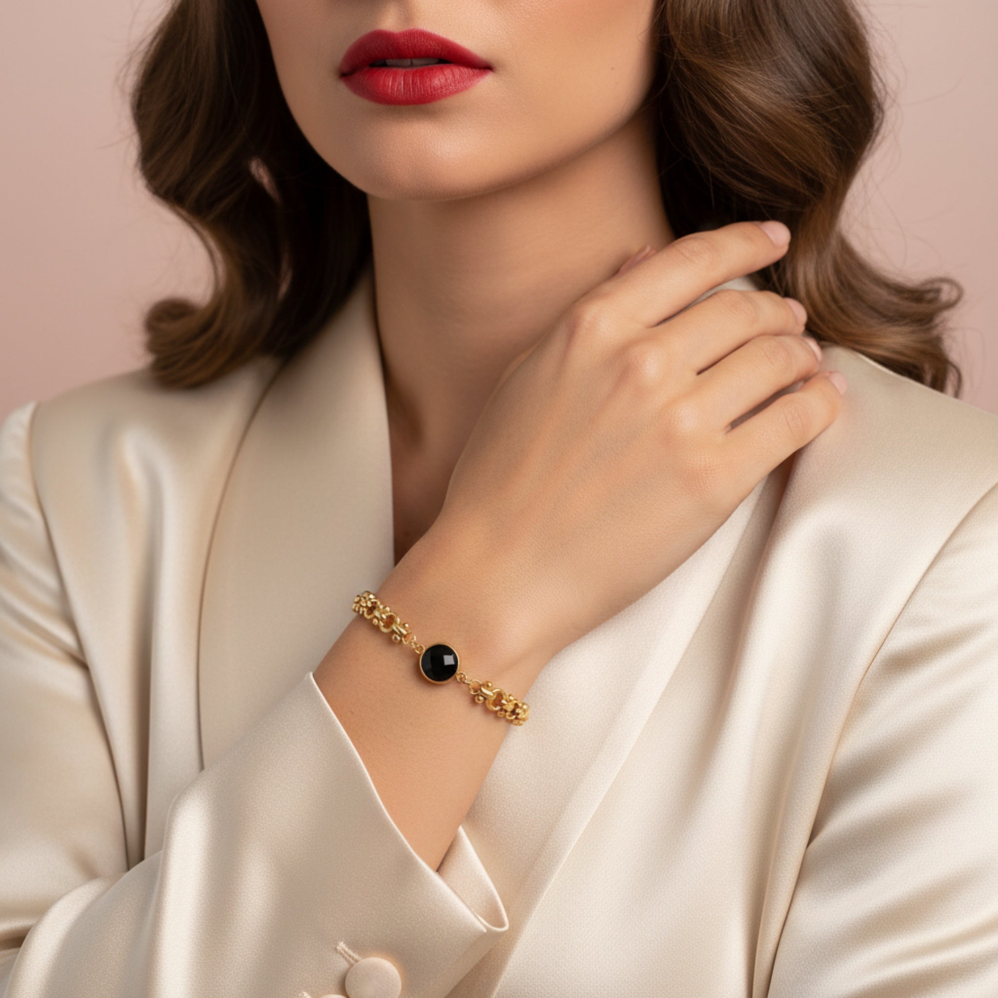 Luxe-B - Bracelet with semi precious stone