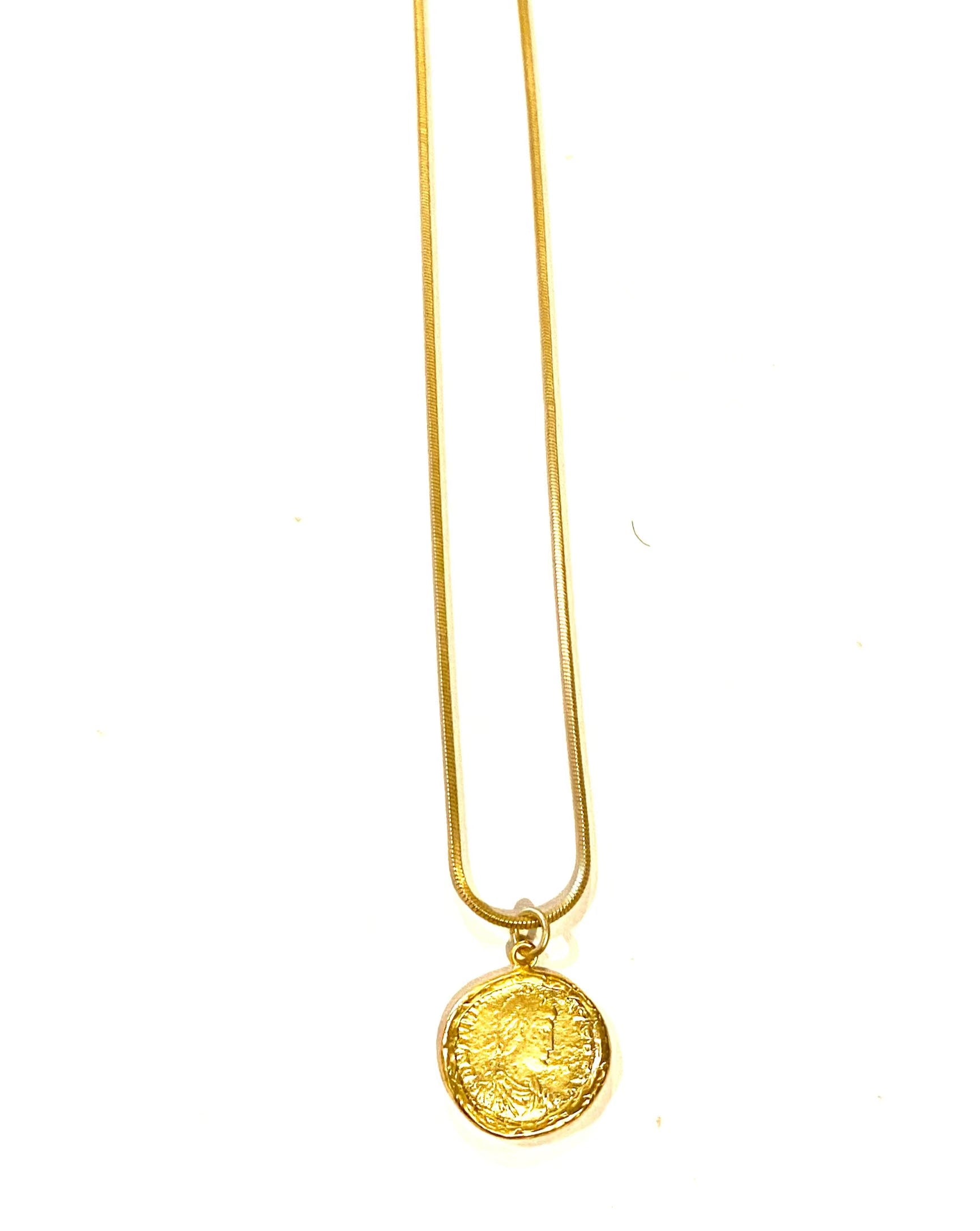 Julius coin necklace