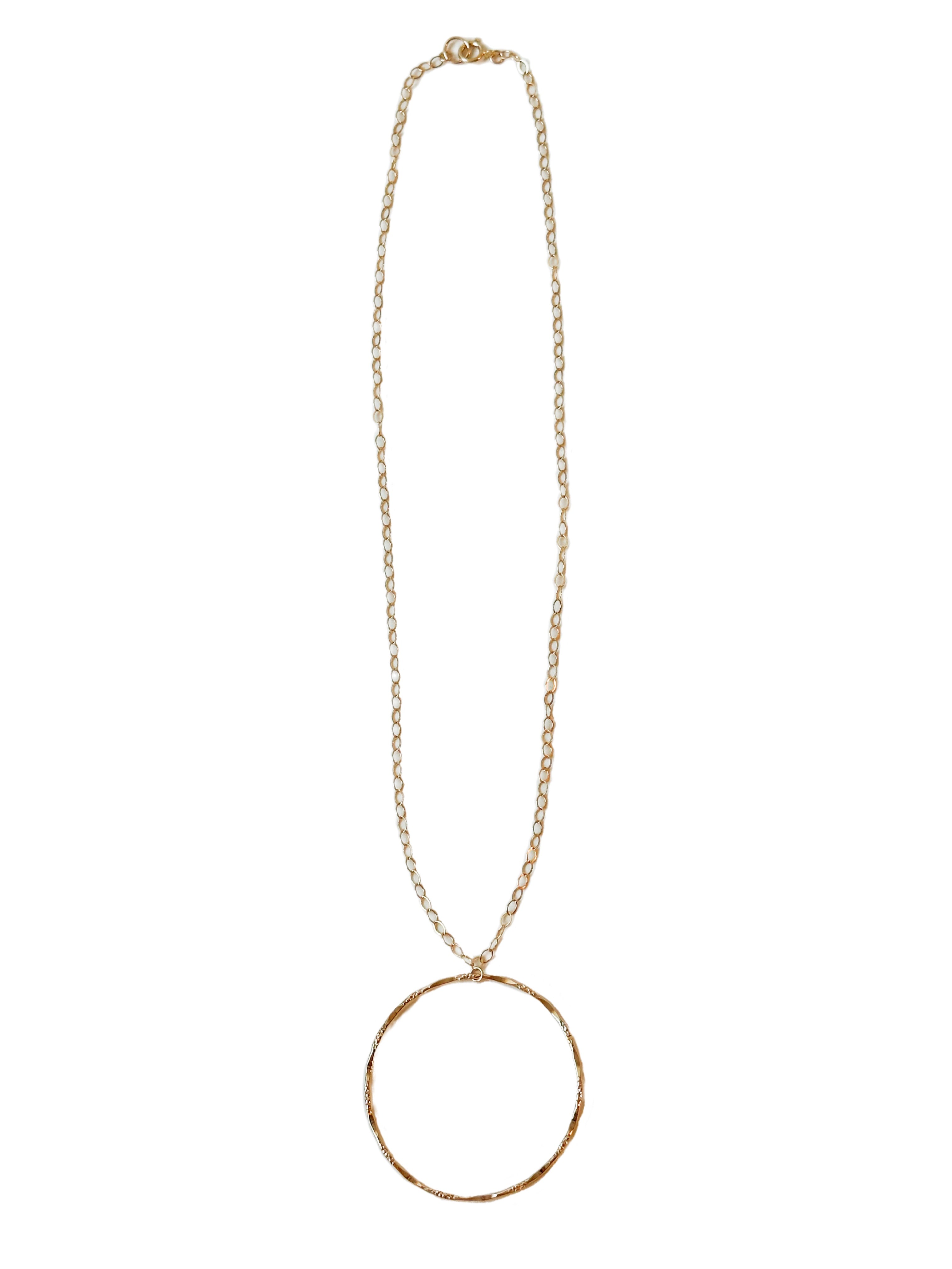 Juliet - necklace with gold-filled circle