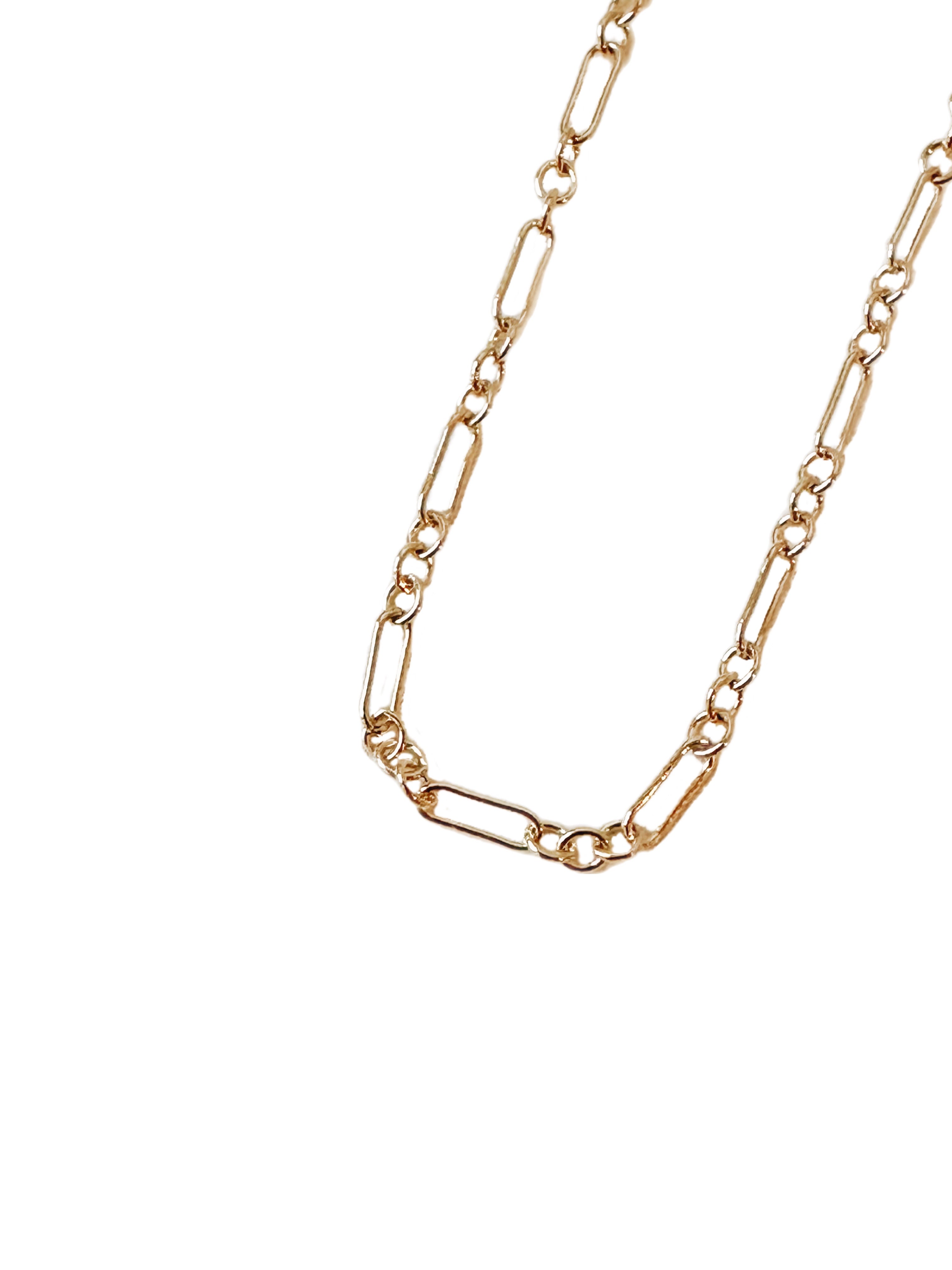 Naples - dainty gold-filled link necklace