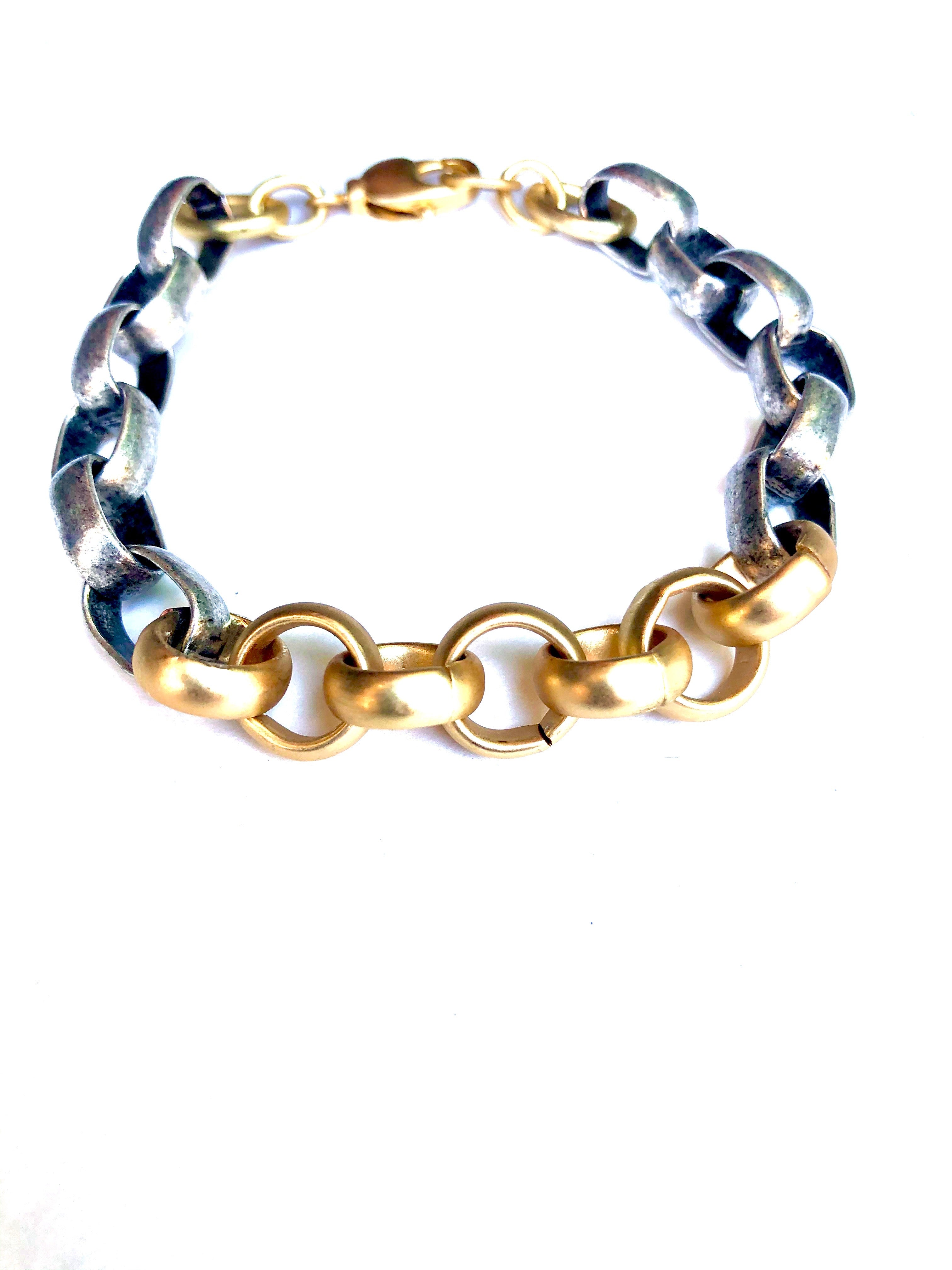 Atlas - bracelet with mixed metals