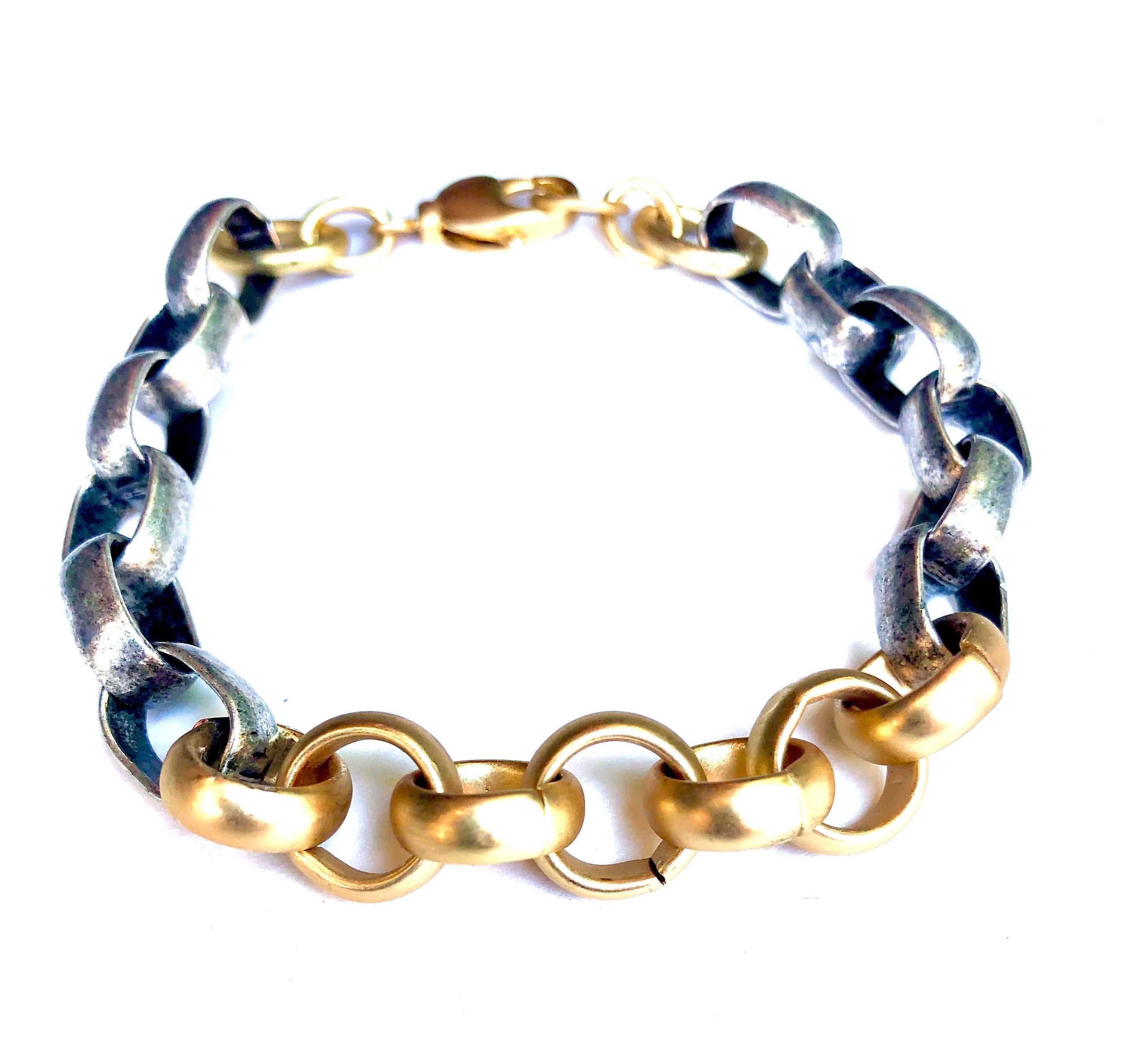 Atlas - bracelet with mixed metals