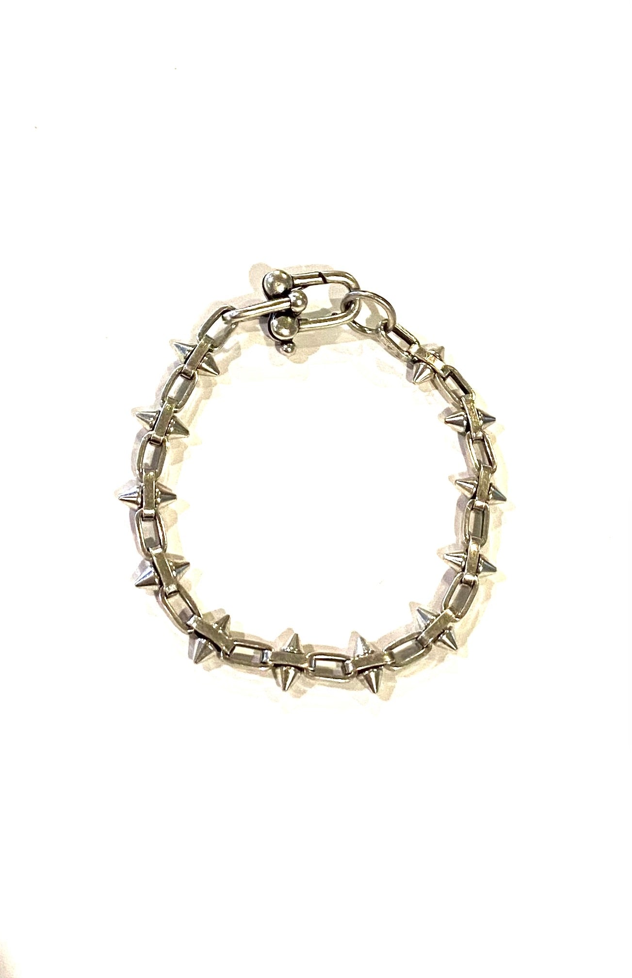 Silver Spike Bracelet