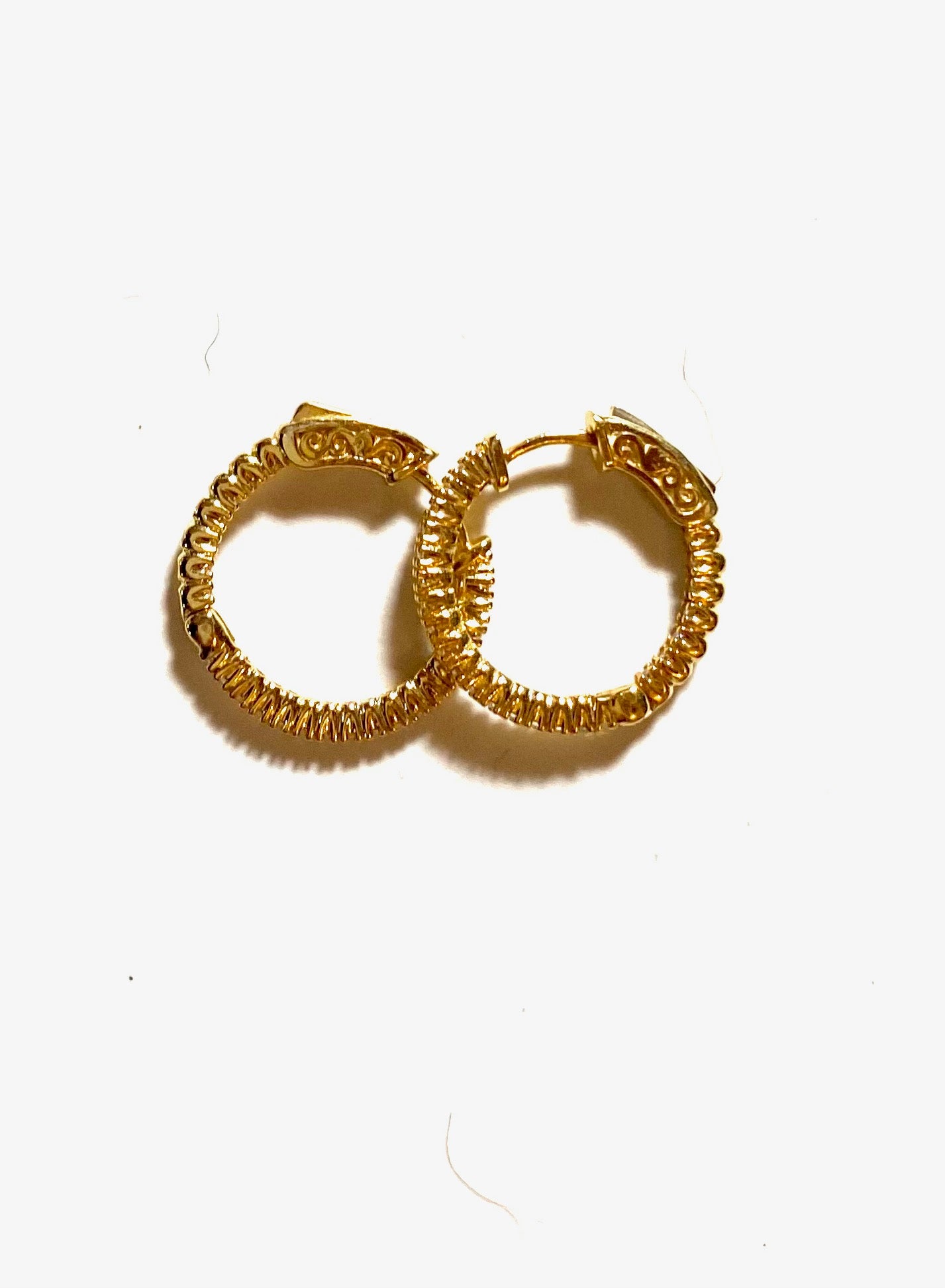 1/2” Inside/out Hoop Earrings