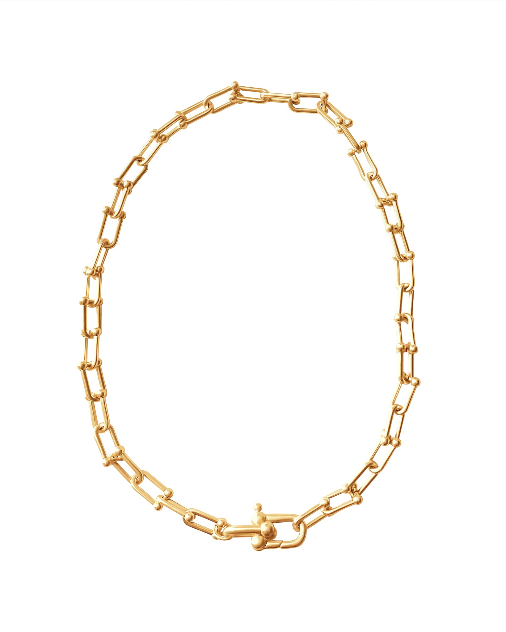 Tiffany & Co. Tiffany HardWear graduated link necklace in 18k gold - Size  18 in Necklaces | Heathrow Reserve & Collect