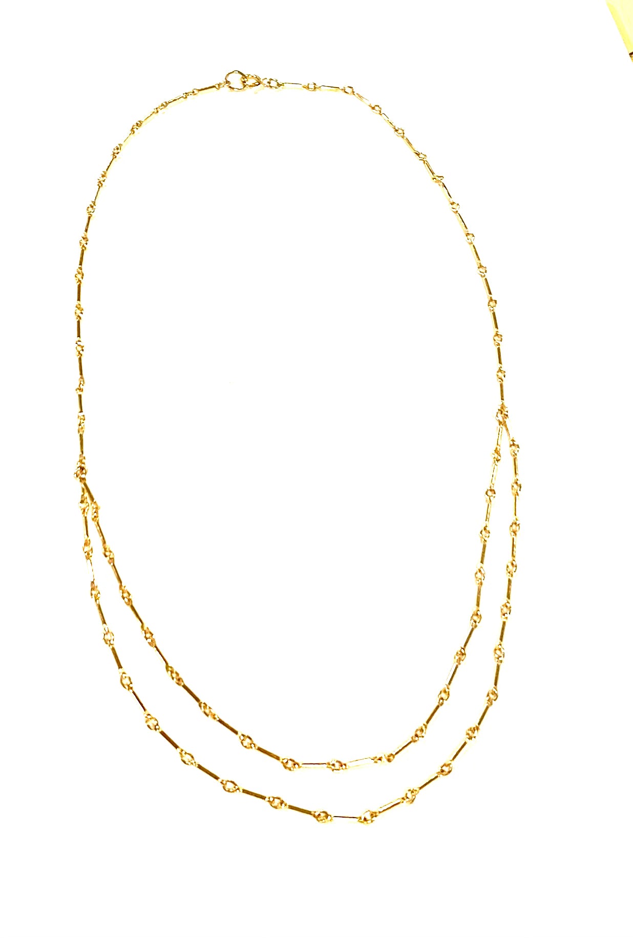 Rome-Gold filled bar necklace