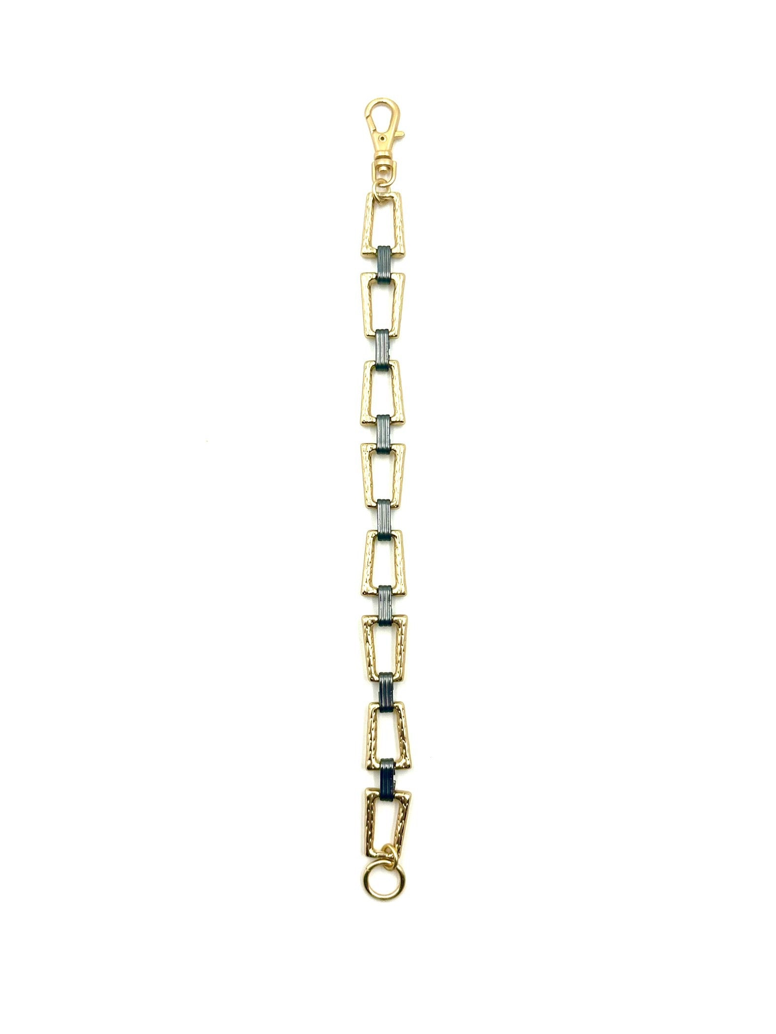 Retro B - Contemporary 2-tone chain link bracelet