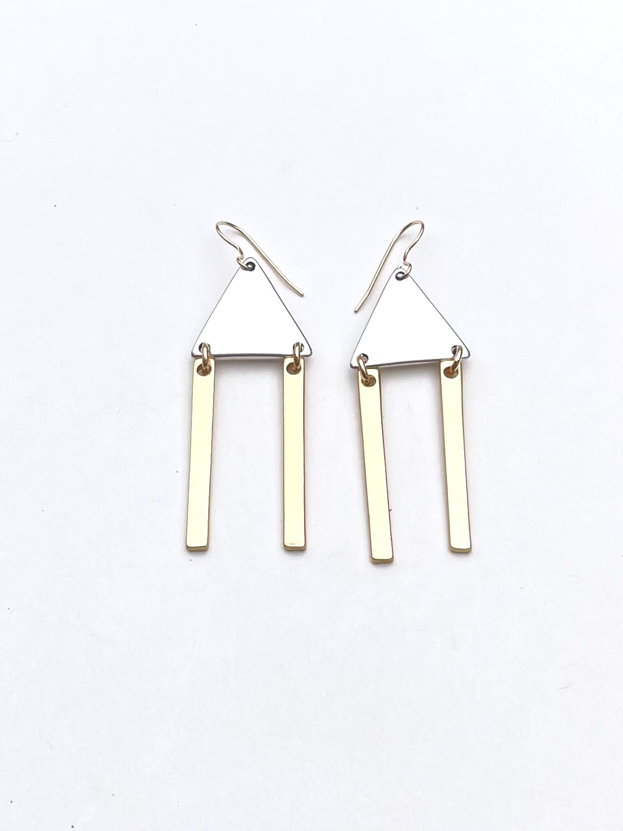 Cleo - earrings with two-tone drops