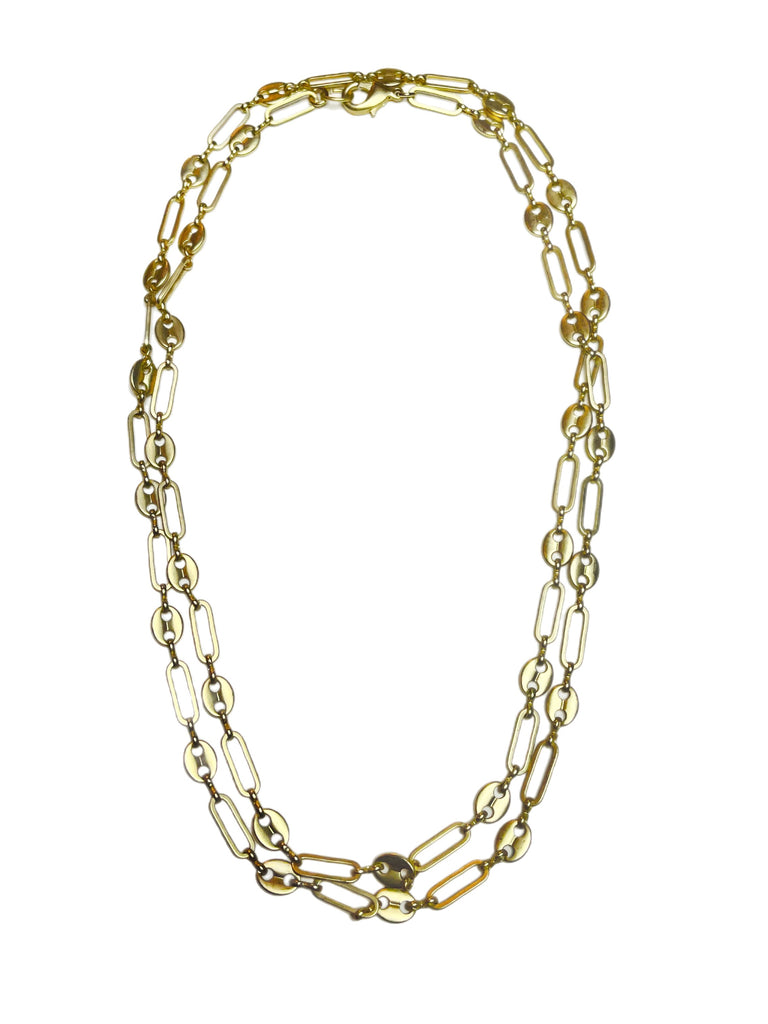 Gold Specialty Chain Necklace