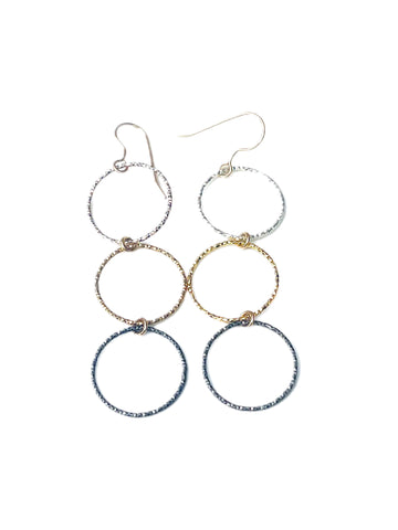 Becca-E - earrings with laser cut circles