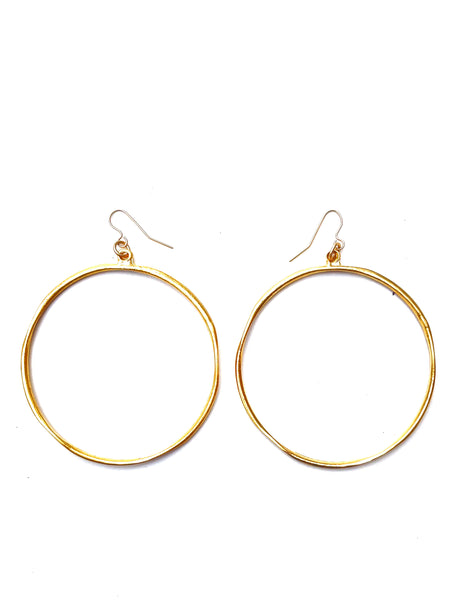 Boho - large hoop earrings