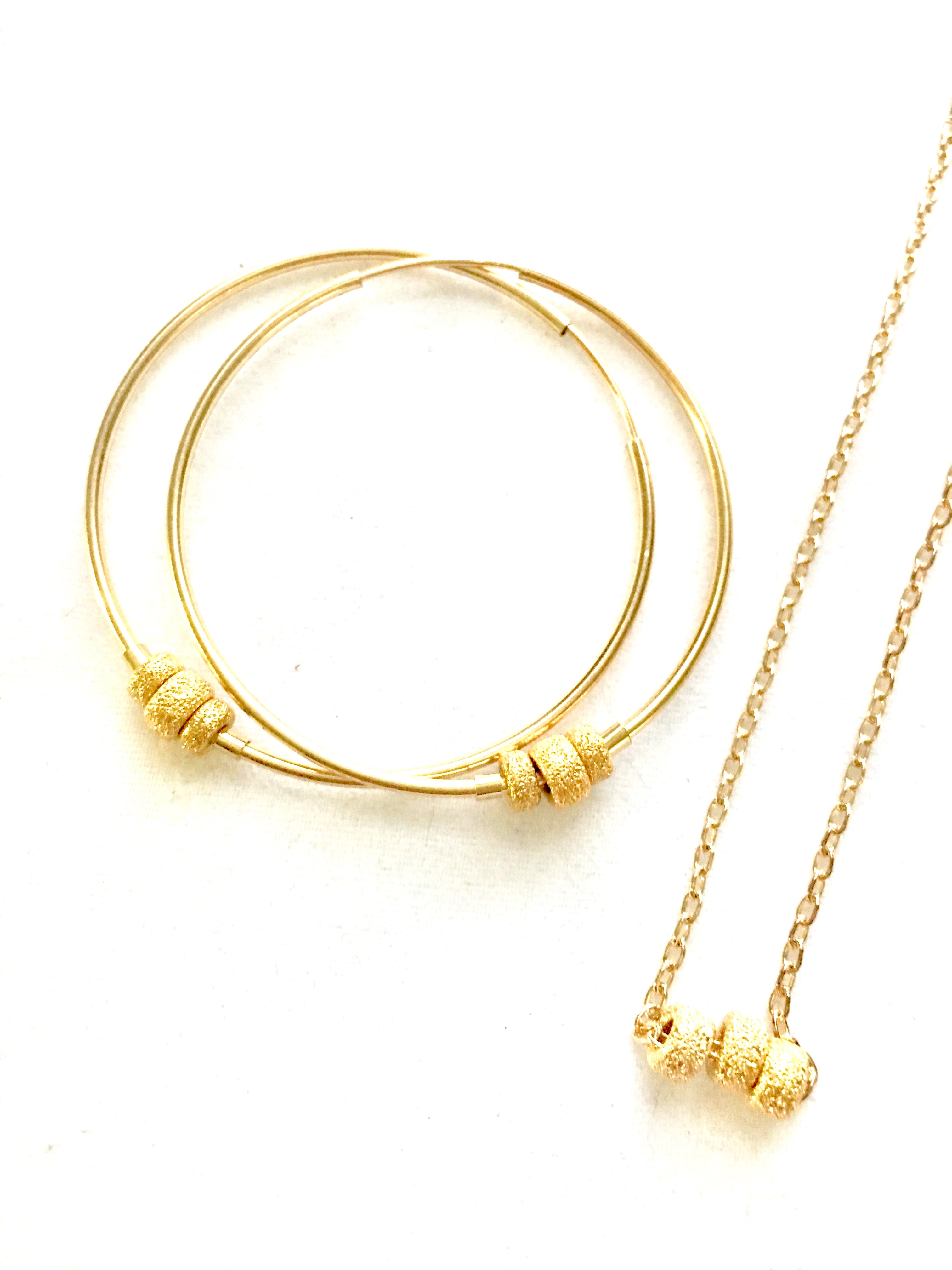 Tres - gold-filled necklace with stardust enhancers