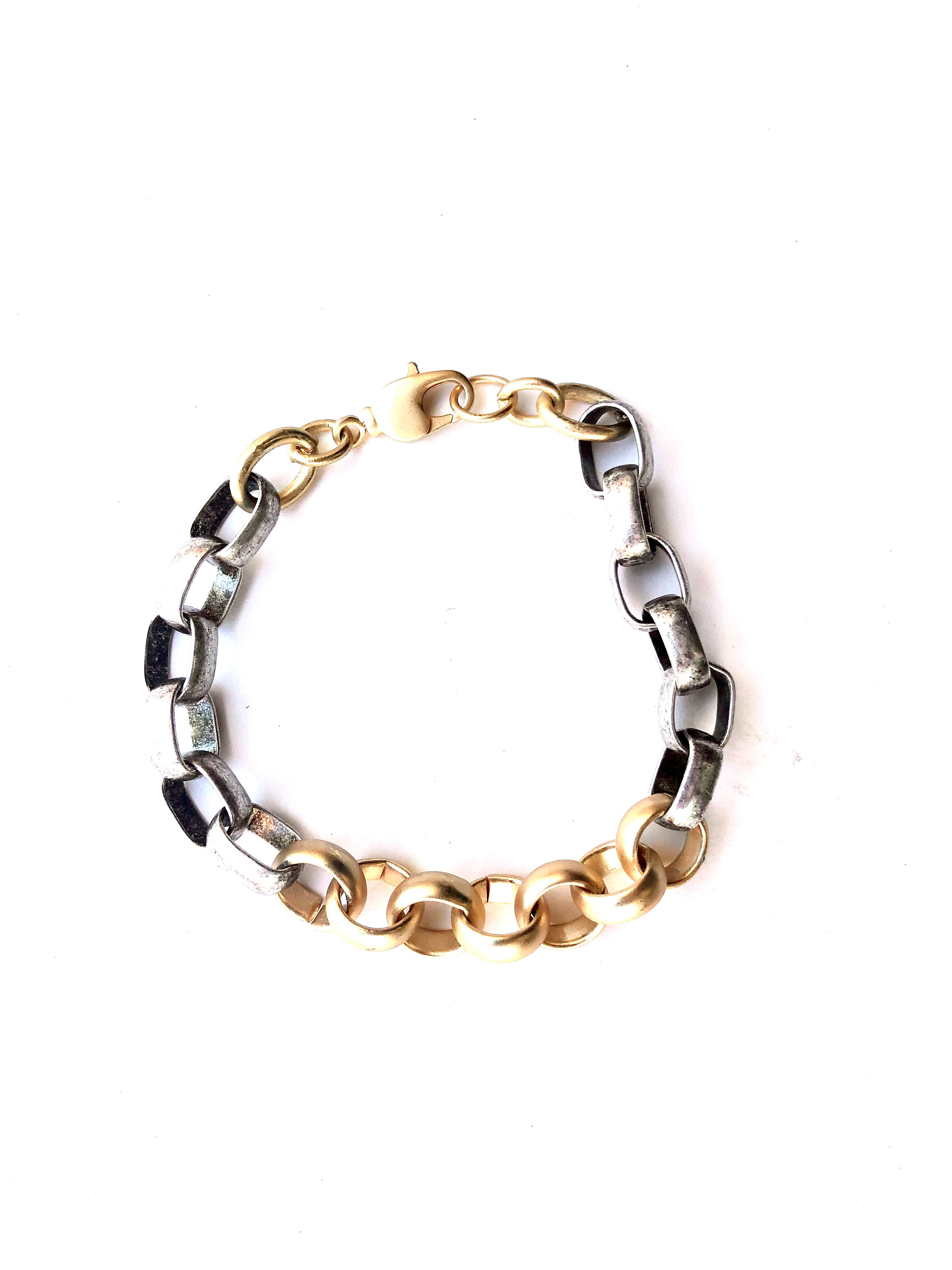Atlas - bracelet with mixed metals