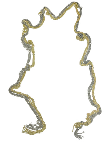 The Wrap - long two-tone wrap necklace