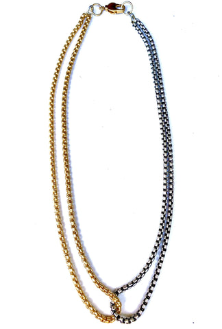 Twist - two-tone necklace