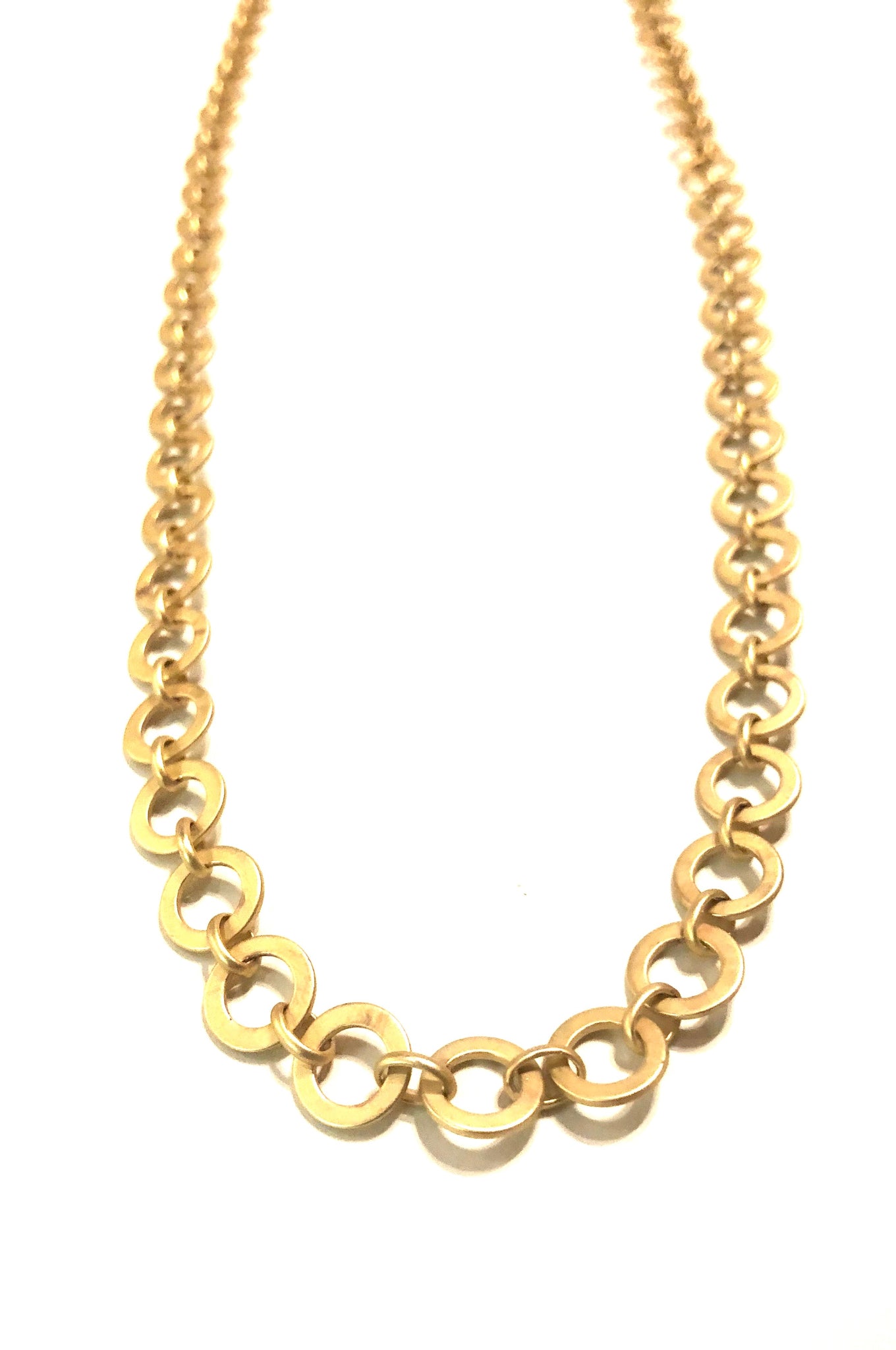 Ringo-L - long washer chain necklace