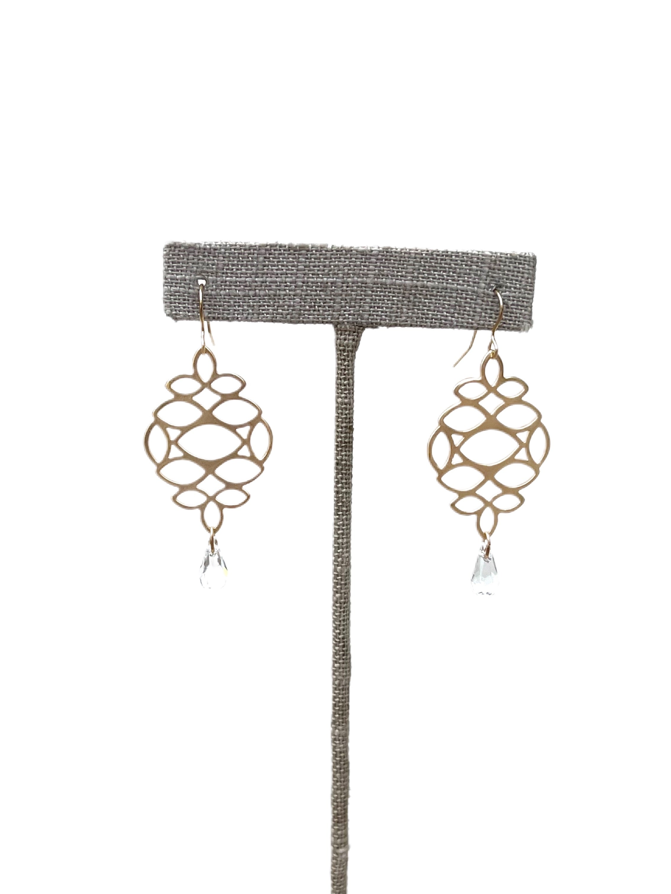 Ivy - earrings with Swarovski crystal drop