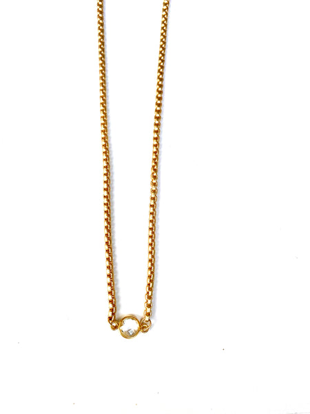 Aggie - necklace with semi-precious stone connector