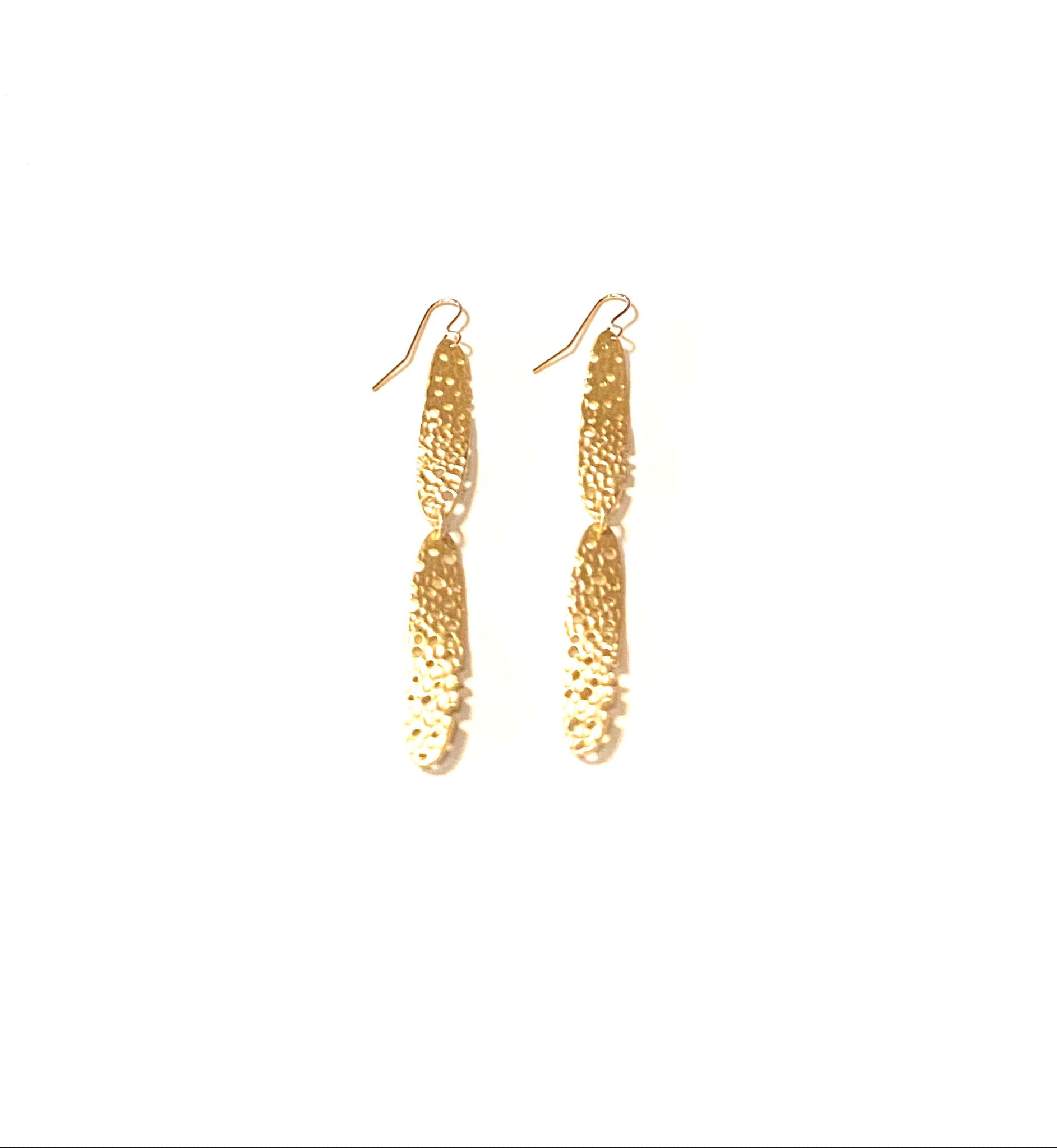 Megan - earrings with gold twist