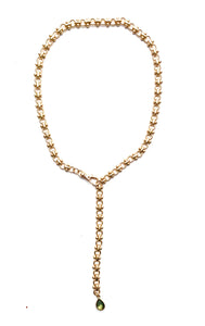 Luxe - necklace with bezel set teardrop stone