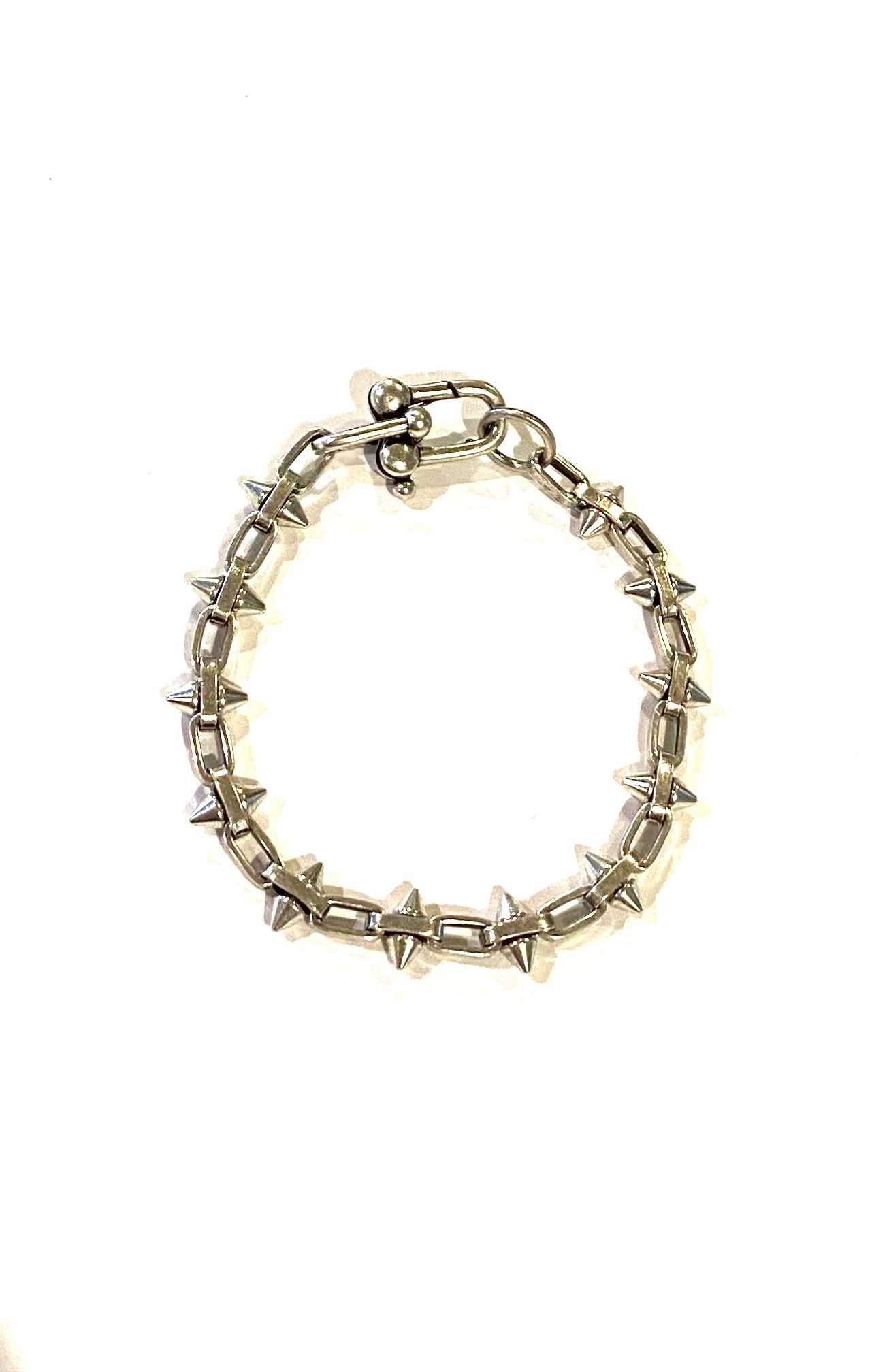 Punk Bracelet-Antique silver spike bracelet